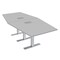 Skutchi Designs 45 in W, 96 in L, 29 in H, Engineered Wood Top, Grey HAR-HEX.IR-46x93-T-ELEC-XD01 - alternate 1